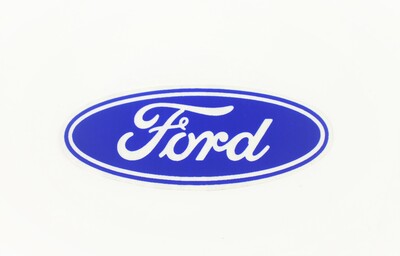 3 1/2" Ford Oval Blue On Clear Photo Main