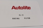 Ford Parts -  Autolite Racing Oil Filter Decal, Ford Part #Fl-11