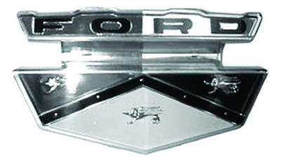 Ford Emblem Hood Insert Front- Plastic - All Models Including Fairlane and Fairlane 500 Photo Main