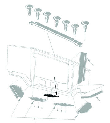 Ford Car Radiator Support Shims -Galaxie (Set Of 5) Photo Main