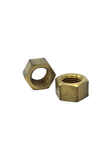 Exhaust Manifold Nuts - Brass 7/16" 6 Cyl. Photo Main