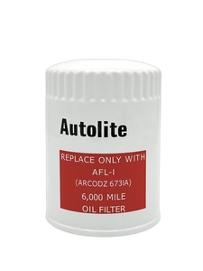 Car Oil Filter Element Absolutely Concourse Correct. Silk-Screened With White/Red "Autolite" With Ford Script Photo Main