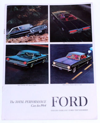 Ford Sales Brochures Full Color Sales Brochure Featuring The "1964 Fords" Photo Main