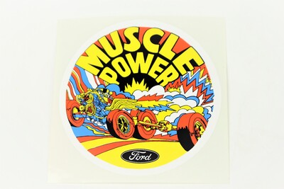 Muscle Power Window Decal 3 1/4" Outside Photo Main