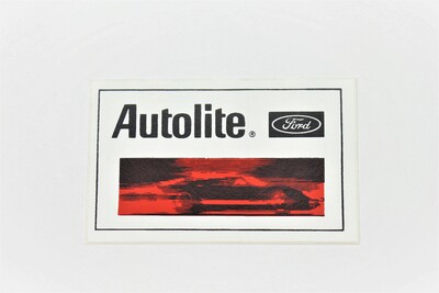 Autolite Decal 1 1/2" X 2 1/2" Photo Main