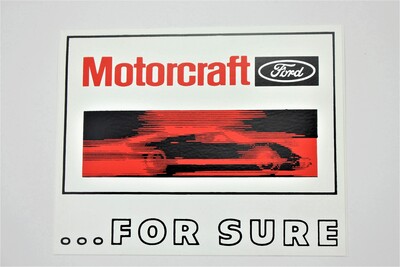 Motorcraft (Ford) For Sure Decal 6" Photo Main