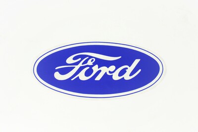 6 1/2" Ford Oval Blue On Clear Photo Main