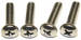 Ford Parts -  Back-Up Light Lens Stainless Screw - Round Lens (Set Of 4) 