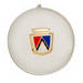 Ford Parts -  Horn Button - Excellent Reproduction - Red, White and Blue Ford Crest W/ Gold Trim On White Background - Plastic. 