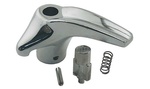 Ford Parts -  Crank Handle and Knob - Window Vent - Chrome, Left Vent Window Handle and Button