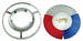 Ford Parts -  Correct Wheel Covers With Plastic Sunray Emblem W/ Die Cast Chrome Retainer Just Like The Original (Set of 4)