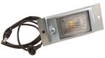 Ford Parts -  License Plate Light - Complete Assembly W/ Wiring, Socket, Housing, Lens and Mounting Bracket - Fits All Galaxie (Exc. Station Wagon)