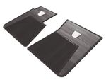 Ford Parts -  Floor Mat - Front Black Throw Type Mat W/ White Emblem
