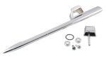 Ford Parts -  Door Handle - Exterior Triple Chrome Plated, Right Hand With Button