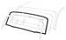 Ford Parts -  Back Glass Rubber Galaxie, Galaxie 500, 2 and 4 Door Sedan/ Hardtop, Custom 300