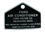 Ford Parts -  A/C Compressor Tag