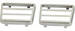 Ford Parts -  Pedal Pad Trim New Stainless Steel Pedal And Clutch Trim For Galaxie 500xl