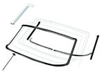 Ford Parts -  Windshield Rubber, Galaxie 4 Door Hardtop, 2 Door Hardtop, Fastback and Convertible