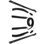 Ford Parts -  Roof Rail Weatherstrip Kit - 9 Pc. Kit That Has The Metal Inserts Along With The Pair Of Rear Rail Water Deflectors