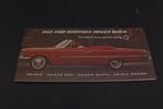 Ford Parts -  Owners Manual 1963