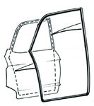 Ford Parts -  Rear Door Weatherstrip