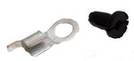 Ford Parts -  Trunk Lock Cylinder Parts Clip and Grommet From Rod To Latch Assembly