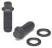 Ford Parts -  Header Bolts -Big Block - 12 Pt. Style, Black Oxide 3/8" X .75 Length