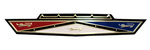 Ford Parts -  Ford Car Grille Ornament - Crest W/ Three Lions (Concourse Reproduction) - Galaxie Only