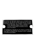 Ford Parts -  Glove Box - Lightweight Glove Box Disclaimer Plate