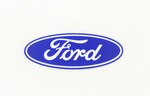 Ford Parts -  3 1/2" Ford Oval Blue On Clear