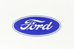 Ford Parts -  6 1/2" Ford Oval Blue On Clear