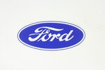 Ford Parts -  9 1/2" Ford Oval Blue On Clear